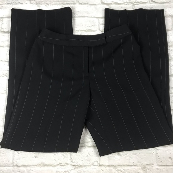 LOFT Pants - Ann Taylor LOFT black pinstripe dress pants
